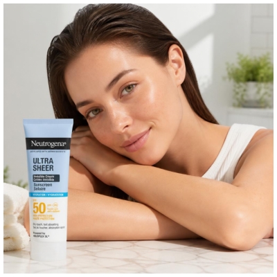 Neutrogena Ultra Sheer Crème Invisible Solaire Hydratation SPF50 50 ml
