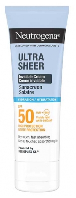 Neutrogena Ultra Sheer Crème Invisible Solaire Hydratation SPF50 50 ml