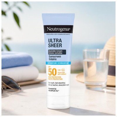 Neutrogena Ultra Sheer Cremă Invizibilă Solară Hidratantă SPF50 50 ml