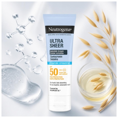 Neutrogena Ultra Sheer Cremă Invizibilă Solară Hidratantă SPF50 50 ml