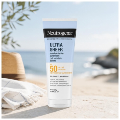 Neutrogena Ultra Sheer Lait Invisible Solaire SPF50 200 ml