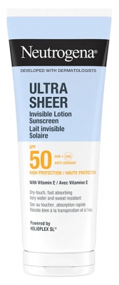 Neutrogena Ultra Sheer Lait Invisible Solaire SPF50 200 ml