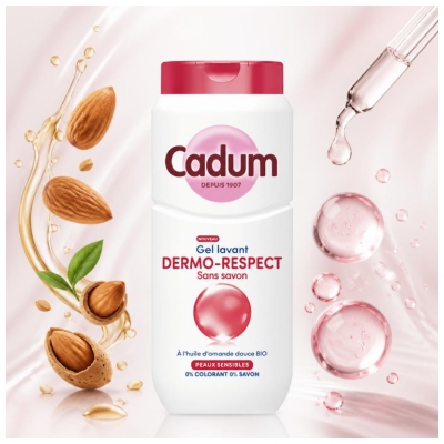 Cadum Gel Lavant Dermo-Respect Sans Savon Éco-Recharge 500 ml