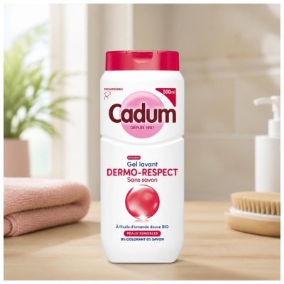 Cadum Gel Lavant Dermo-Respect Sans Savon 500 ml