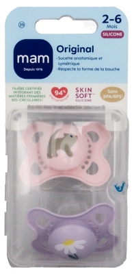 MAM 2 Sucettes Original Nature 2-6 Mois