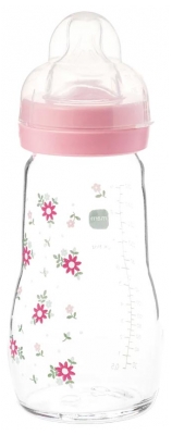 MAM Biberon Verre Premium 260 ml 2 Mois et + Débit 2 Moyen