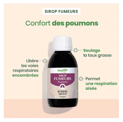 HerbalGem Sirop Fumeurs Poumons Bio 150 ml