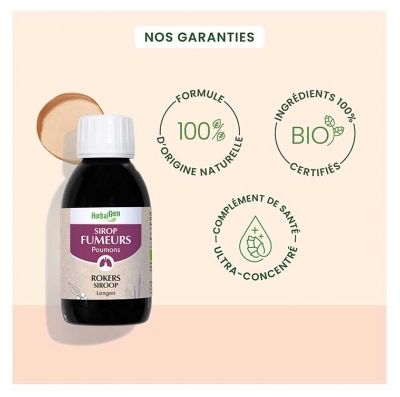 HerbalGem Sirop Fumeurs Poumons Bio 150 ml