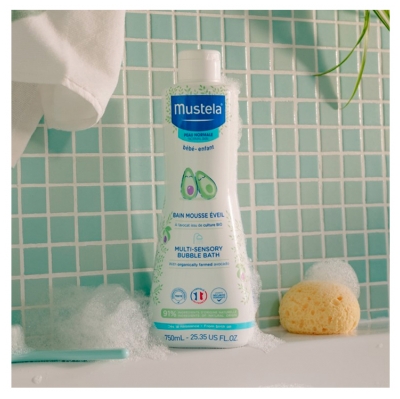 Mustela Bain Mousse Éveil à l'Avocat 750 ml