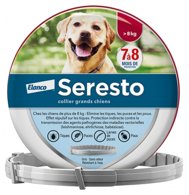 Seresto Collier Antiparasitaire Grands Chiens plus de 8 kg
