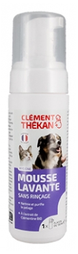 Clément Thékan Vétosan Mousse Lavante Sans Rinçage Chiens et Chats 150 ml