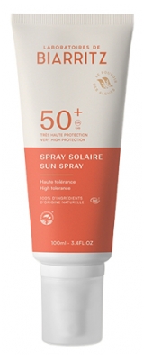 Laboratoires de Biarritz Spray Solaire Visage et Corps SPF50+ Bio 100 ml