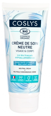 Coslys Crème de Soin Neutre Visage & Corps Bio 200 ml