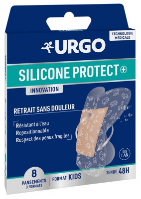Urgo Silicone Protect 8 Pansements Kids 3 Formats