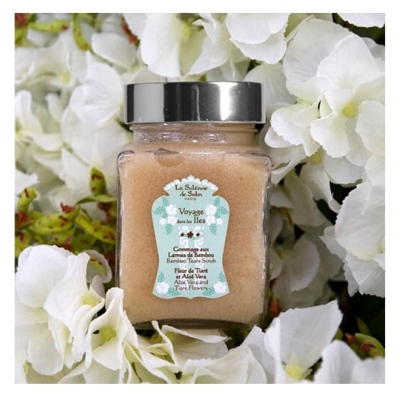 La Sultane de Saba Gommage Corps Larmes de Bambou Fleur de Tiaré Aloe Vera
