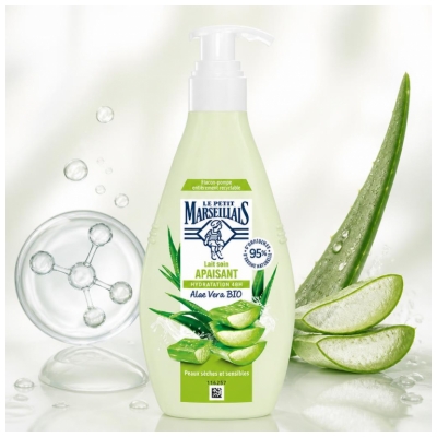 Le Petit Marseillais Lait Soin Apaisant Hydratation 48H 250 ml
