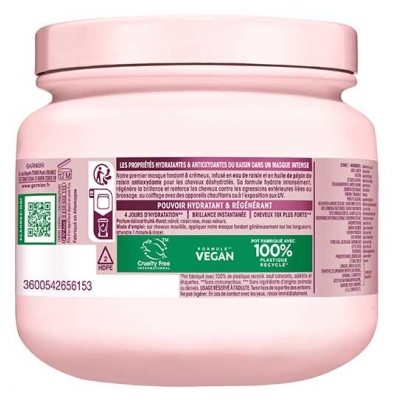 Garnier Ultra Doux Vignes Merveilleuses Masque Régénérant Intense 340 ml