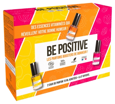 Be Positive Set Ape de Parfum Esențe Vitaminizate Optimism Love & Harmony Bio 2 x 15 ml + 15 Cadou