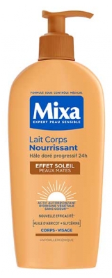Mixa Lait Corps Nourrissant Effet Soleil Peaux Mates 250 ml