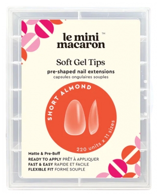 Le Mini Macaron 220 Capsules Ongulaires Souples Amande