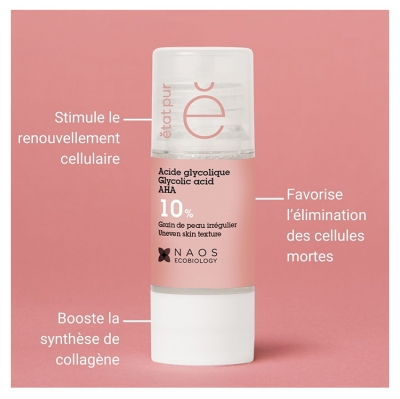 Etat Pur Acide Glycolique 10% 15 ml