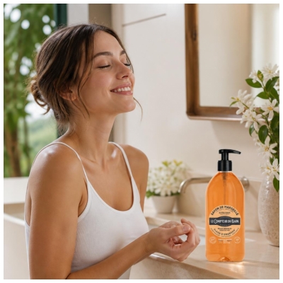 Le Comptoir du Bain Savon Traditionnel de Marseille Fleur d'Oranger 1 L