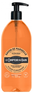 Săpun tradițional de Marsilia cu floare de portocal 1 L de la Comptoir du Bain