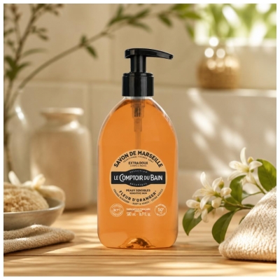 Le Comptoir du Bain Jabón Tradicional de Marsella con Flor de Naranjo 500 ml