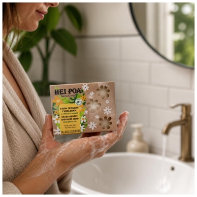 Hei Poa Savon Surgras Extra-Doux 100 g