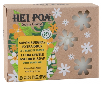 Hei Poa Savon Surgras Extra-Doux 100 g