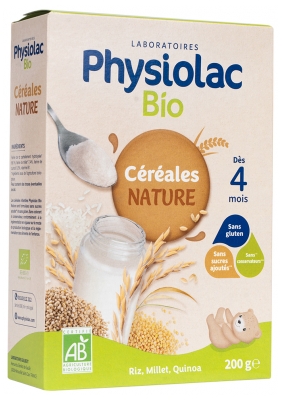 Physiolac Bio Cerealier Fra 4 Måneder 200 g