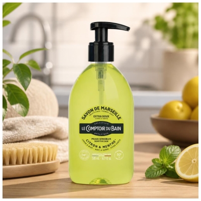 Le Comptoir du Bain Marseille mýdlo Citron & Máta 500 ml