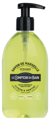 Le Comptoir du Bain Tradycyjne Mydło Marsylskie Cytryna-Mięta 500 ml