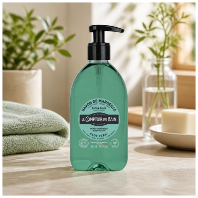 Le Comptoir du Bain Savon de Marseille Aloe Vera 500 ml