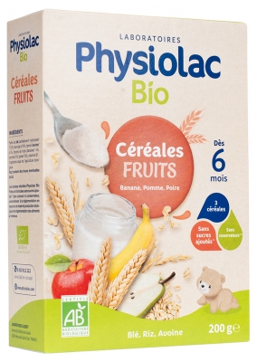 Physiolac Bio Hedelmävilja 6 kk+ 200 g