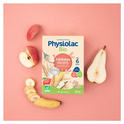 Physiolac Bio Vaisių Kruopos Nuo 6 Mėn. 200 g
