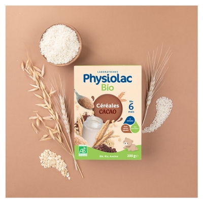 Physiolac Bio Kakaogryn Fra 6 Måneder 200 g