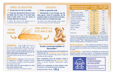Physiolac Bio Mon 1er Biscuit Dès 10 Mois 24 Biscuits