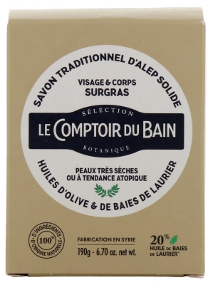 Săpun Solid Tradițional de Alep 190 g Le Comptoir du Bain