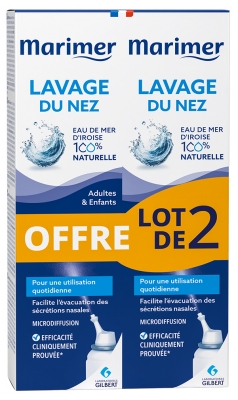 Marimer Spray Daglig Näsrengöring Förpackning med 2 x 100 ml
