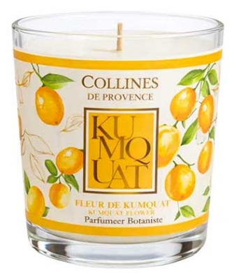 Collines de Provence Les Estivales Bougie Parfumée 180 g - Senteur : Fleur de Kumquat
