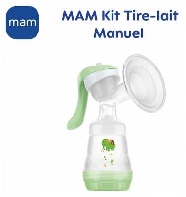 MAM Tire-Lait Manuel et Kit d'Allaitement + 4 Coussinets d'Allaitement Offerts