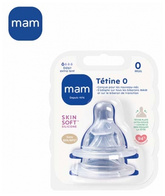 MAM 2 Teats Special Newborn Slow 0