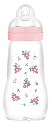 MAM Szklana Butelka dla Niemowląt Premium 260 ml 2 Miesiące i + Flow 2