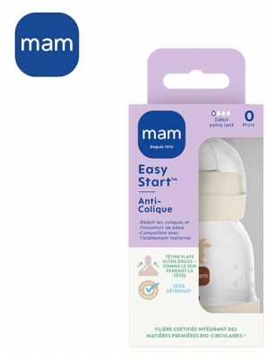 MAM Butelka Easy Start 130 ml 0 Miesięcy Przepływ 0 Ekstra Wolny