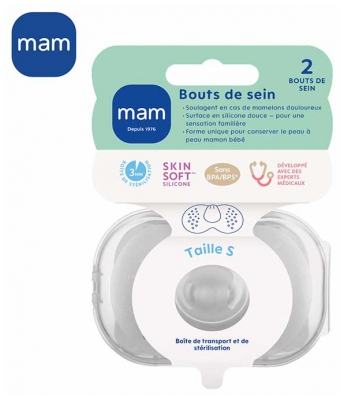 MAM 2 Nipple Shields - Size: Size S