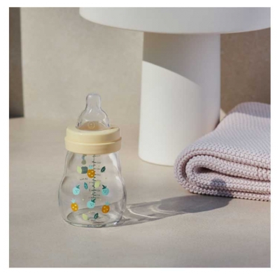 Mamadeira de Vidro Premium MAM 170 ml 0 Meses e + Fluxo 1