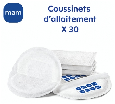 MAM Coussinets d'Allaitement Extra-Fins 30 Coussinets