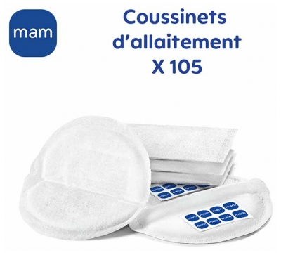 MAM Coussinets d'Allaitement Extra-Fins 105 Coussinets