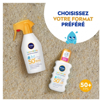 Nivea Sun Sensitive Protect Babies & Kids Spray Solaire SPF50+ 250 ml